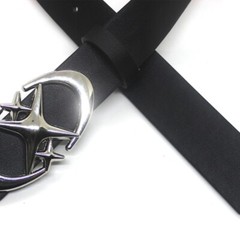 Vintage Cross Metal Waistband Men Women Belt Punk Moon Star Buckle Belt Gothic