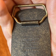 Snap-on Tools Meeting The Challenge Solid Brass Belt Buckle SSX 1709 Vintage