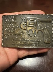 1947 POLISH ARMED GUARD MARKSMAN BELT BUCKLE TIFFANY STUDIO NY – Lewis Chicago