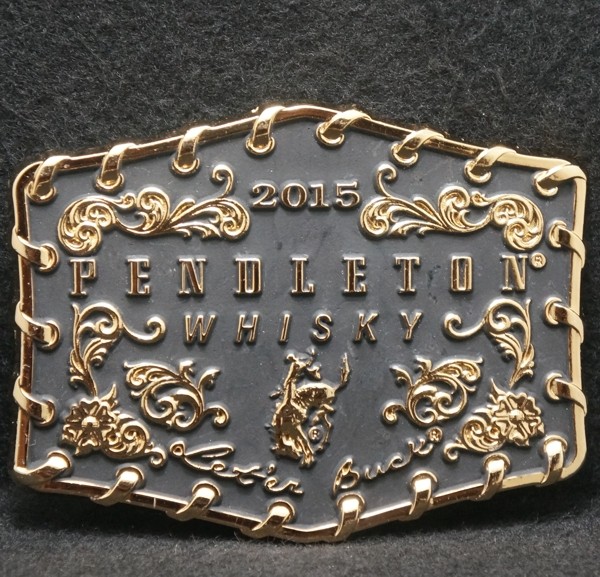 XF23167 *NOS* VINTAGE 2015 **PENDLETON WHISKEY** ALCOHOL BOOZE MENS BELT BUCKLE