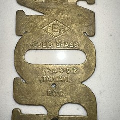 Vintage Brass Belt Buckle name RON « RON » Retro 70s Western Streetwear