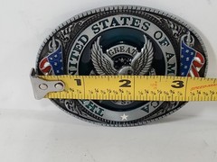 The United States of America Belt Buckle Metal Great American Products USA