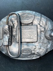 VFW Life Member Belt Buckle 1987 Siskiyou Buckle Co B71 Williams OR USA Vintage