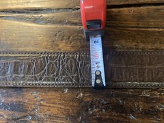 Old Pawn James Reid Style Sterling Silver Belt Buckle Nu Belt 35-38-1.3/8”-1”✅