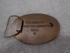 Wild Wings Inc. Lake City, Minnesota 55041 Brass Ducks Belt Buckle