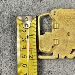 Vtg 1980 GMC Belt Buckle Semi Truck Solid BRASS 1.5&Prime; Baron Buckles BBB Trucker