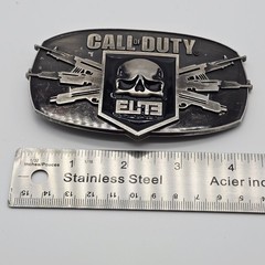 Call of Duty MW3 Modern Warfare ELITE Black Ops II Skull Logo Game Belt Buckle