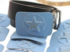 Belt buckle star belt fasteners removable buckle for leather belt 4 cm gs19