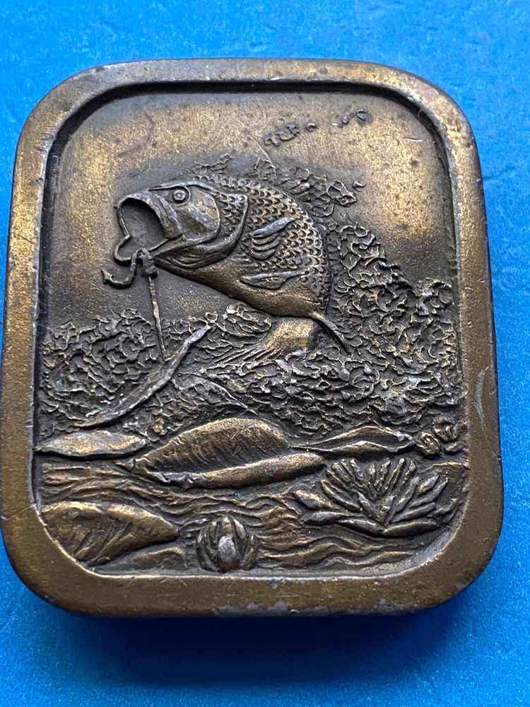 Vintage Bass Fishing Belt Buckle Alaska Canada