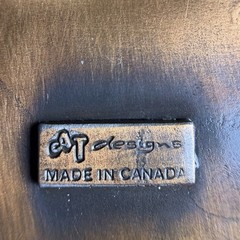 Vintage AT Designs ACS Belt Buckle Made In Canada Copper eel Lightning