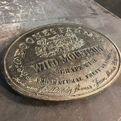 Vintage Boone&rsquo;s Farm Wild Mountain Grape Wine Advertising Belt Buckle 1970s