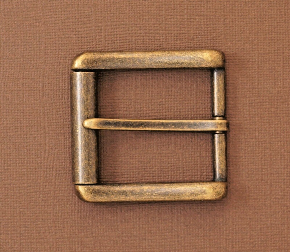 New 1 1/2&Prime; pin buckle(#54) man/women antique-brass color finish US stock