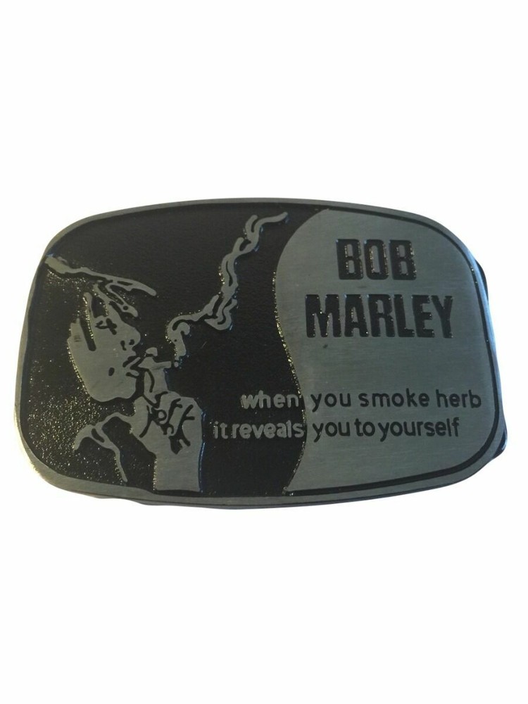 Bob Marley Wisdom Logo Enamel Metal Belt Buckle