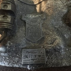 Vintage HARLEY DAVIDSON belt buckle H-411 1991 Baron USA Hog Toys Rare