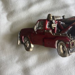 Vintage RED Chevy TOW TRUCK BELT BUCKLE The Great American Buckle Co 1980 #735