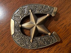 Western Star Lucky Horseshoe Horse Shoe Metal Unisex Men’s/Women&rsquo;s Belt Buckle