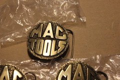 MAC Tools Round Brass Belt Buckle, Great American Buckle, Lmtd Edition, Lot of 3