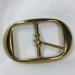 Vintage Replacement Belt Buckle Fits 1.5&Prime; Simple Basic Gold Toned Made in USA 7A