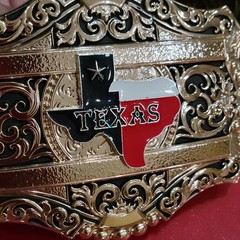 Texas Concho Western belt Buckle Rose Gold Silver Heavy Zinc Alloy