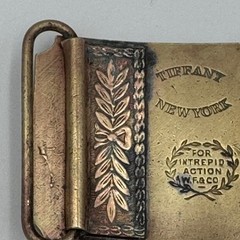 Vintage Wells Fargo and Company Oregon Steam Locomotive Train Belt Buckle Brass