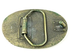 BASS 25th Anniversary Brass Colored Belt Buckle Vintage 1967-1992 Collectible