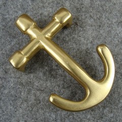 Solid Brass “ Anchor ” Men&rsquo;s Tongue Pin Belt Buckle for 1.5“ Belt / Belt Buckles