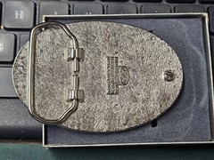 VINTAGE GEO. WALL FORD LINCOLN-MERCURY SHREWSBURY NEW JERSEY ADV BELT BUCKLE
