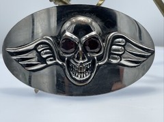 Chosen by King Baby Flying Skull with Ruby Eyes 5.5”x3”
