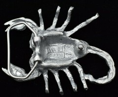 Scorpion Arachnid Bug Insect Creepy Crawly Stinger Zinc Alloy Belt Buckle (New)