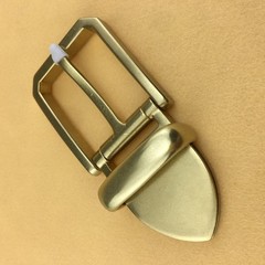 40mm Brass Tail Clasp Buckle European American Style Handmade Leather Belt DIY