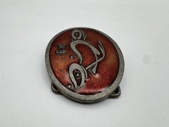 Orange County Choppers OCC Motorcycle Belt Buckle Red Enamel Biker