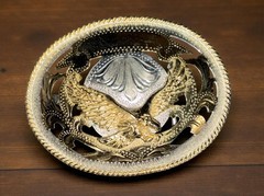 Vintage Alpaca Mexico Belt Buckle – Gold Eagle Two Tone, mens, gift, fashion