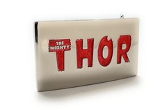 Belt Buckles Thor Silver Red Enamel Edition Marvel Comics Silver Platted New