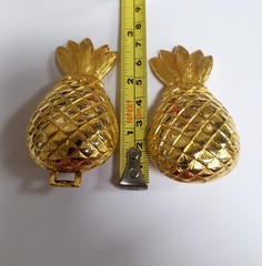 Vintage Dotty Smith 1980&rsquo;s Pineapple Gold Tone Belt Buckle