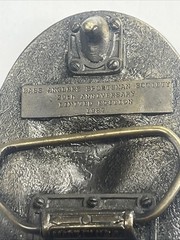 Vintage 1987 Bass Anglers Sportsman Society 20th Anniversary Belt Buckle USA Mad