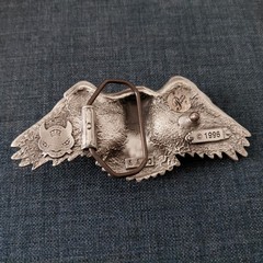 Flying Eagle Belt Buckle Pewter Great American Products USA 1996 Lifelike Y2K