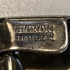 Hickok Beltogram Belt Buckle Pocket Watch Loop Chain Art Deco Mixed Metals 925