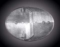 Unique &lsquo;Horse Portrait&rsquo; On Silver Scrolled Belt Buckle NEW