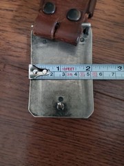 Vintage Belt Buckle Bull Head With Top Grain Leather Eagles Brown Belt