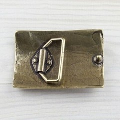Schild Schwert Mittelalter Gürtelschnalle Messing Buckle Wechselschließe GS5361