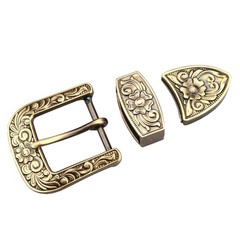 kokungkuan SENWA Brass Belt Buckle, Antique 1.6&Prime;, 1.6&Prime;