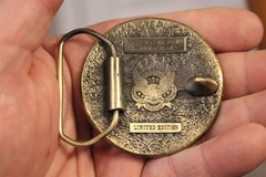 MAC Tools Round Brass Belt Buckle, Great American Buckle, Lmtd Edition, Lot of 3