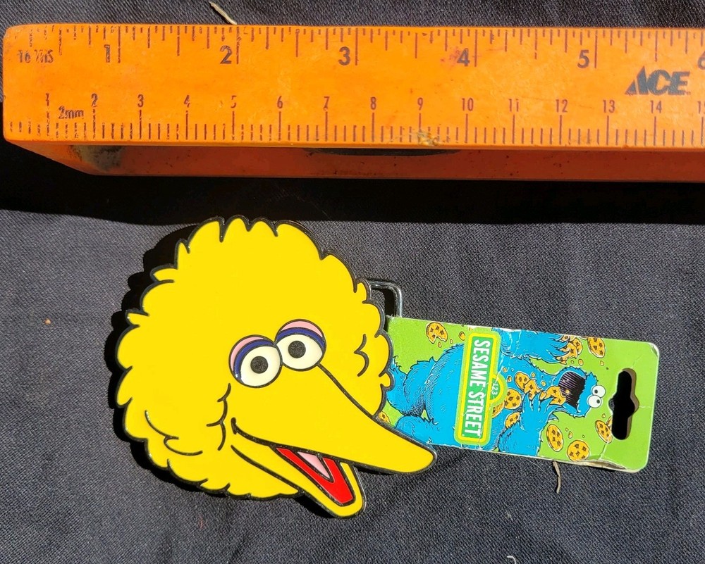 Sesame Street Big Bird Belt Buckle Yellow Bird 2011 SESAME Workshop