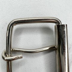 Silver Tone Simple Basic Roller Belt Buckle