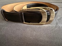 GUCCI Pre-Owned Vintage Gold Buckle Belt
