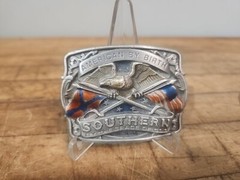 AMERICAN BY BIRTH SOUTHERN BY THE GRACE OF GOD Belt Buckle