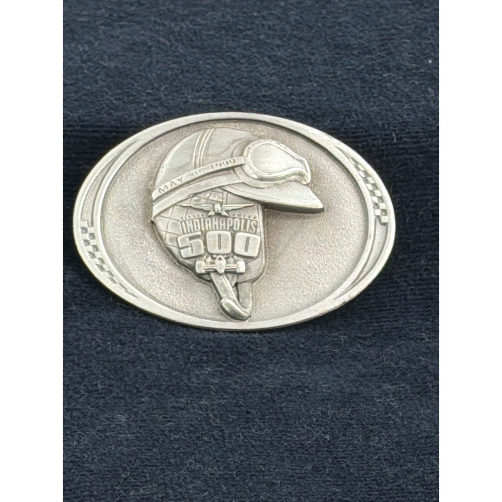 1999 Indy 500 Limited Edition Belt Buckle 226/500 Pewter Vintage Helmet Goggles