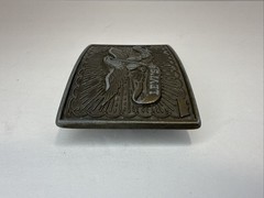 1970s-80s vintage LEVIS belt buckle BRASS america EAGLE usa WESTERN cowboy