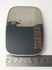 SCARFACE Metal Belt Buckle 4.5&Prime; x 3&Prime; Fits Belt Widths up to 1.5&Prime; – NEW!