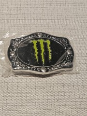 B2 New In Sealed Packaging Monster Energy Drink Belt Buckle- 4 1/4&Prime; Wide Oval